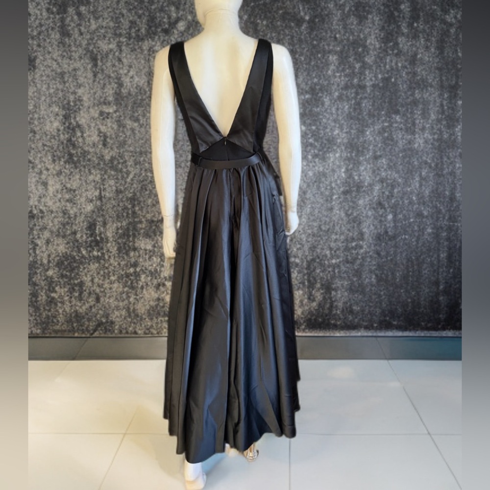 Vintage Scott McClintock Black Sleeveless Evening Gown